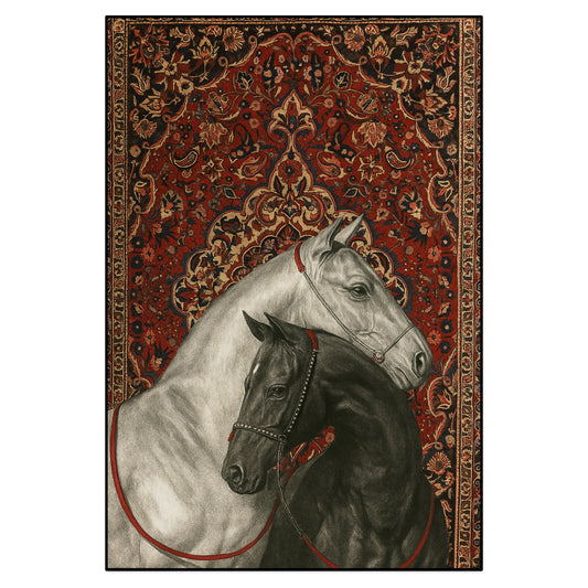 Tale of Two Steeds - Horse Art