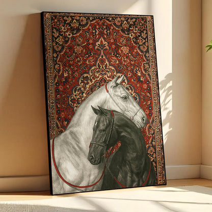 Tale of Two Steeds - Horse Art