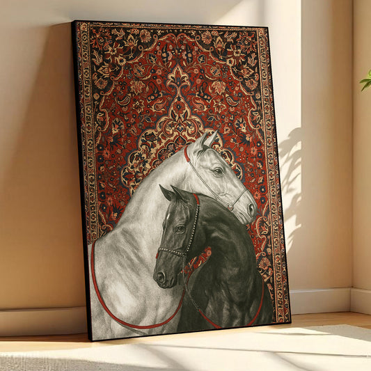Tale of Two Steeds - Horse Art